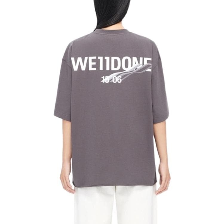 Футболка WE11DONE FW22 Grey T-Shirt - изображение 3