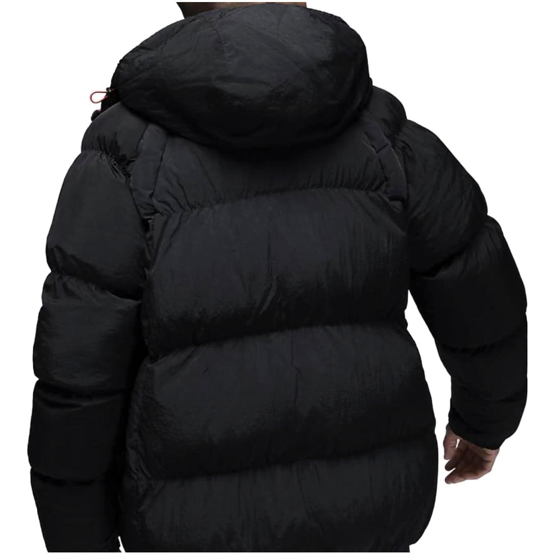 Зимняя куртка пуховик Jordan Logo Black Hoodie - изображение 5