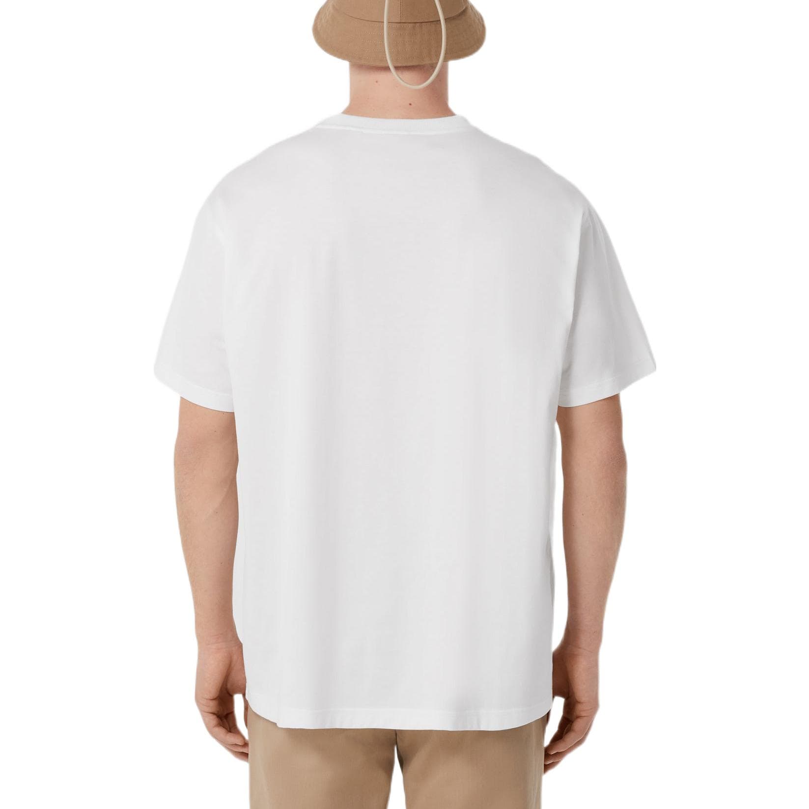 Футболка Burberry Logo Print T-Shirt White - изображение 7