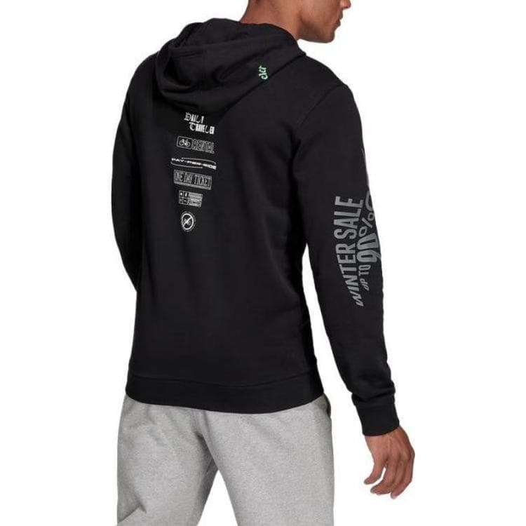 Худи Adidas Мужские черные Толстовка - изображение 3