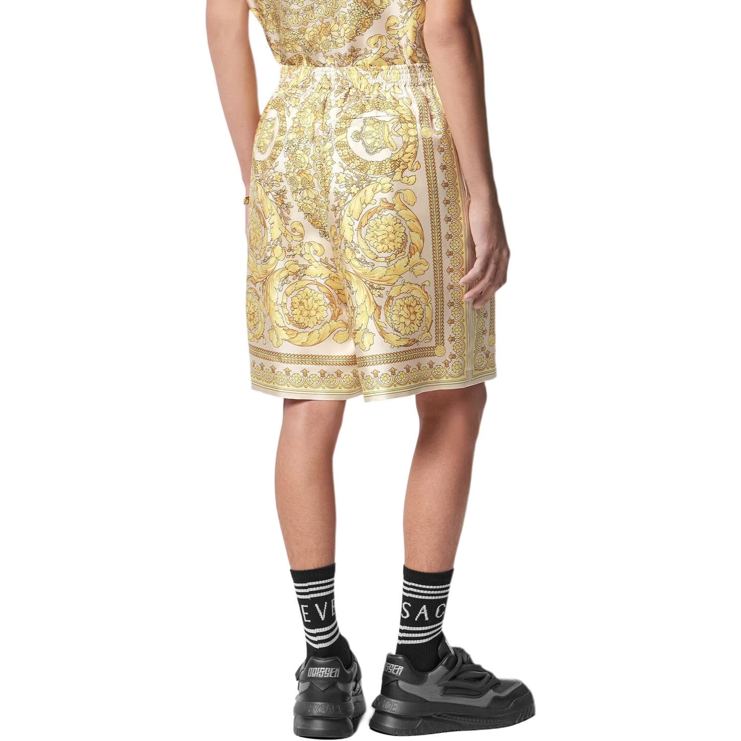Шорты VERSACE Barocco Silk Shorts - изображение 3
