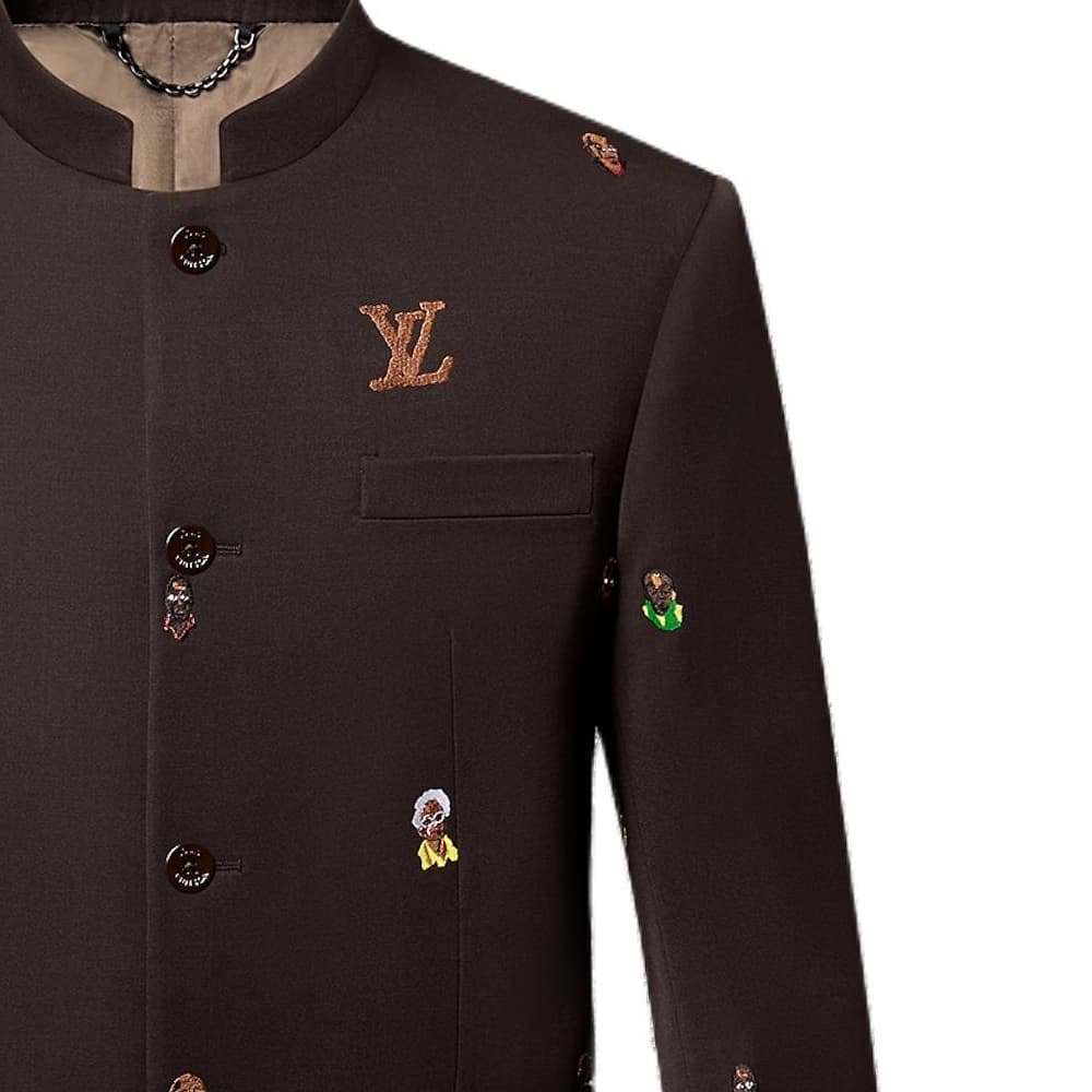 Куртка Louis Vuitton SS24 Embroidered Jacket Brown - изображение 7
