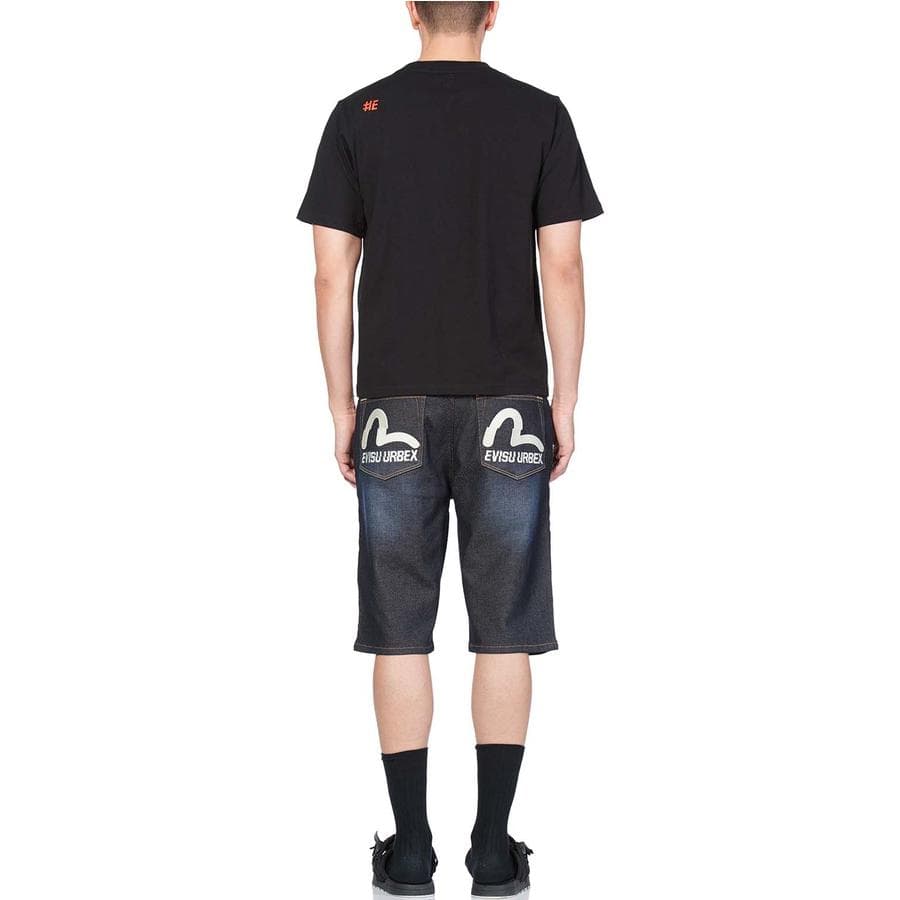Джинсовые шорты EVISU Denim Shorts Blue - изображение 7