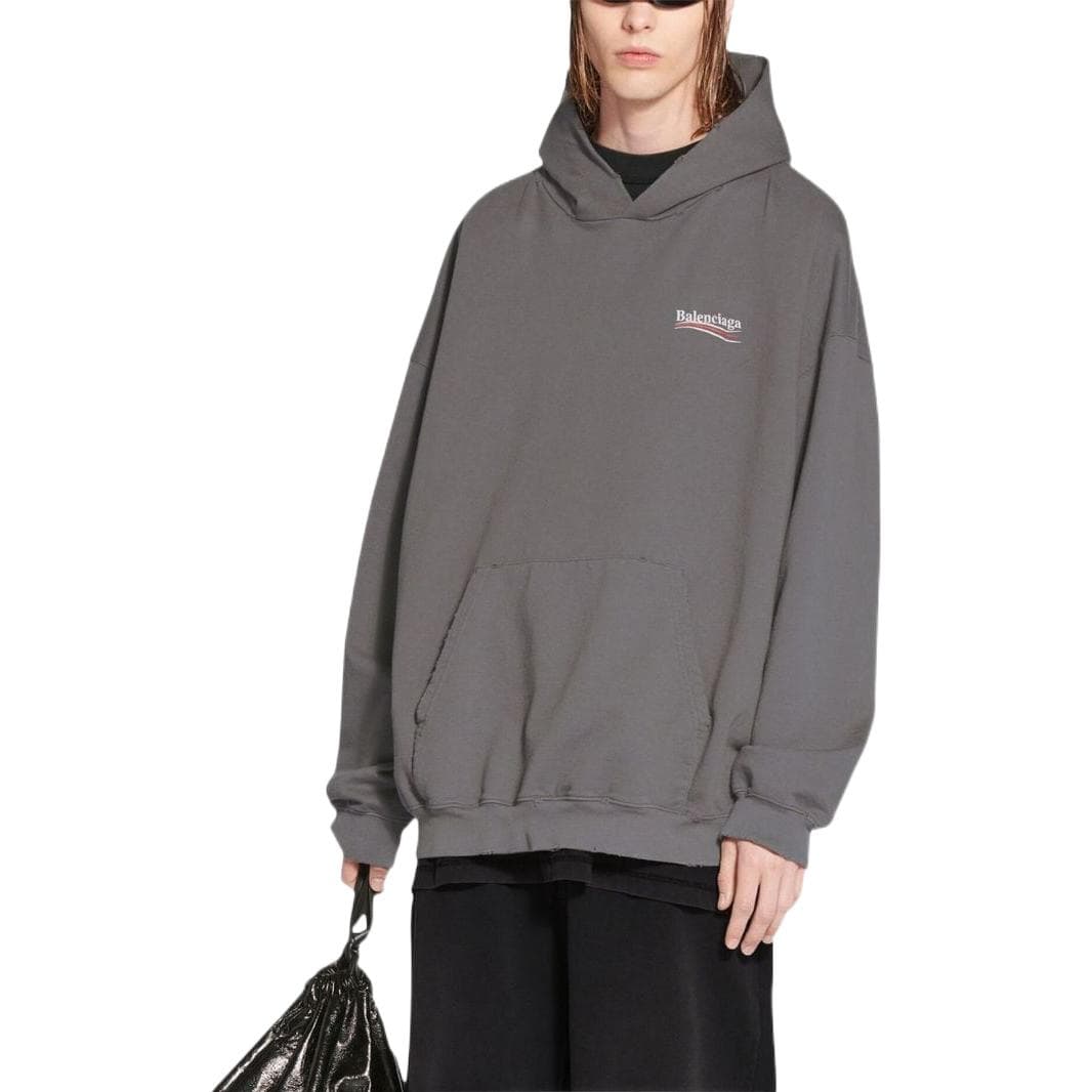 Кофта Balenciaga FW22 Logo Print Sweatshirt - изображение 4