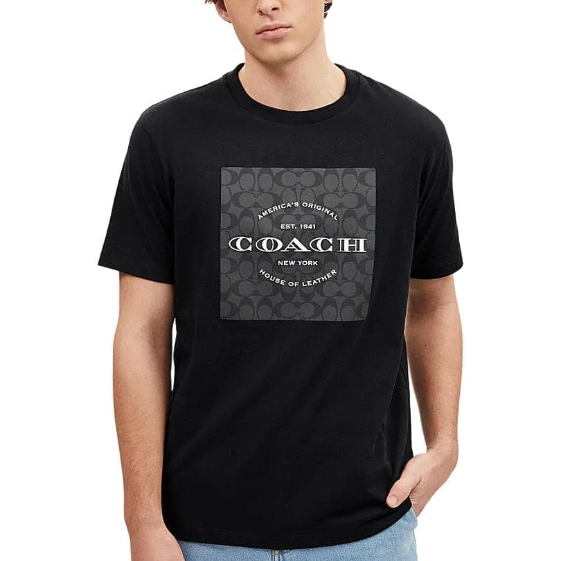 Футболка COACH SS24 Letter Print Tee Black - изображение 4