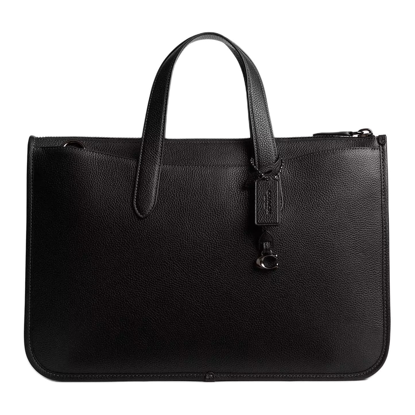 Портфель Coach Зернистая кожа личи Кожа Портфели Большой Мужской Черный - изображение 3