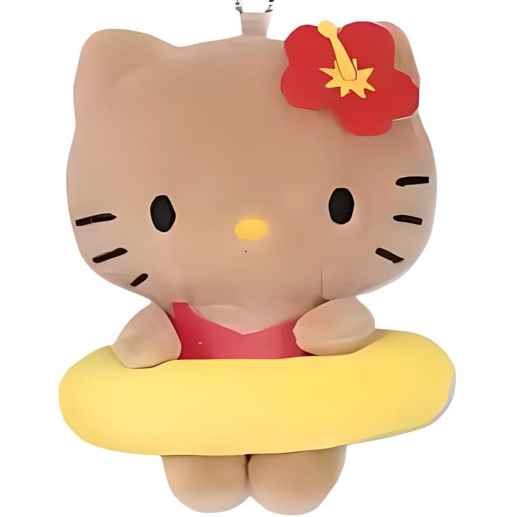 Sanrio Hello Kitty 50th Anniversary Ограниченная серия Черная кожа Кукла Плюшевый украшение Длина тела 14 см - изображение 3