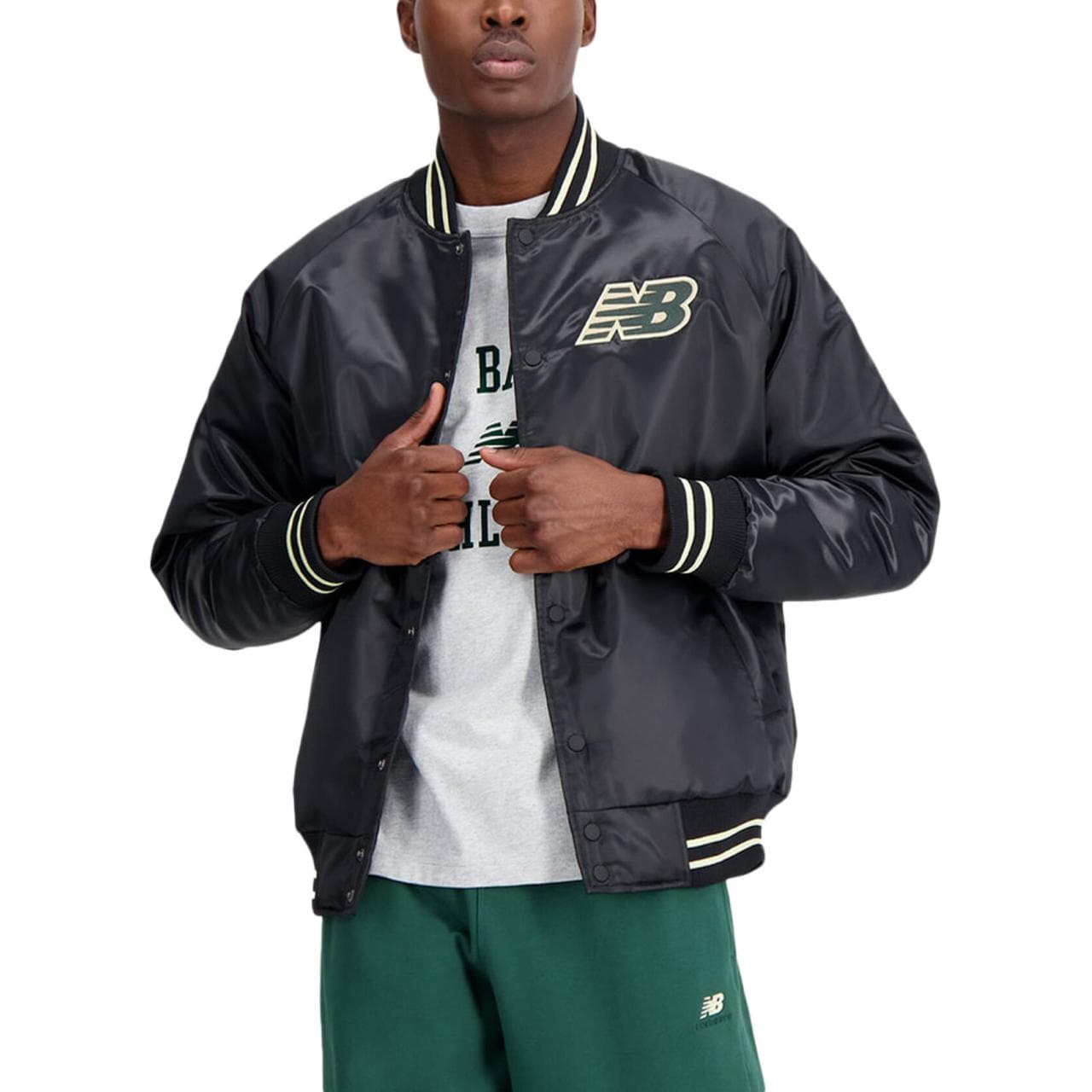 Куртка New Balance совместный бренд Черные мужские куртки - изображение 4