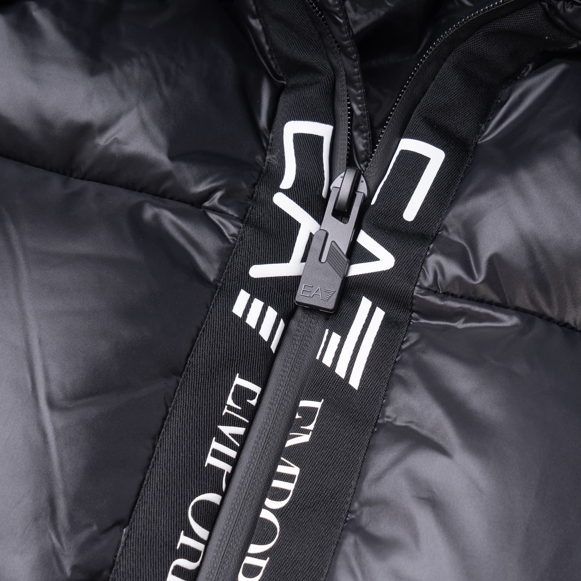 Зимняя куртка Emporio Armani FW22 Logo Down Jacket Black - изображение 3