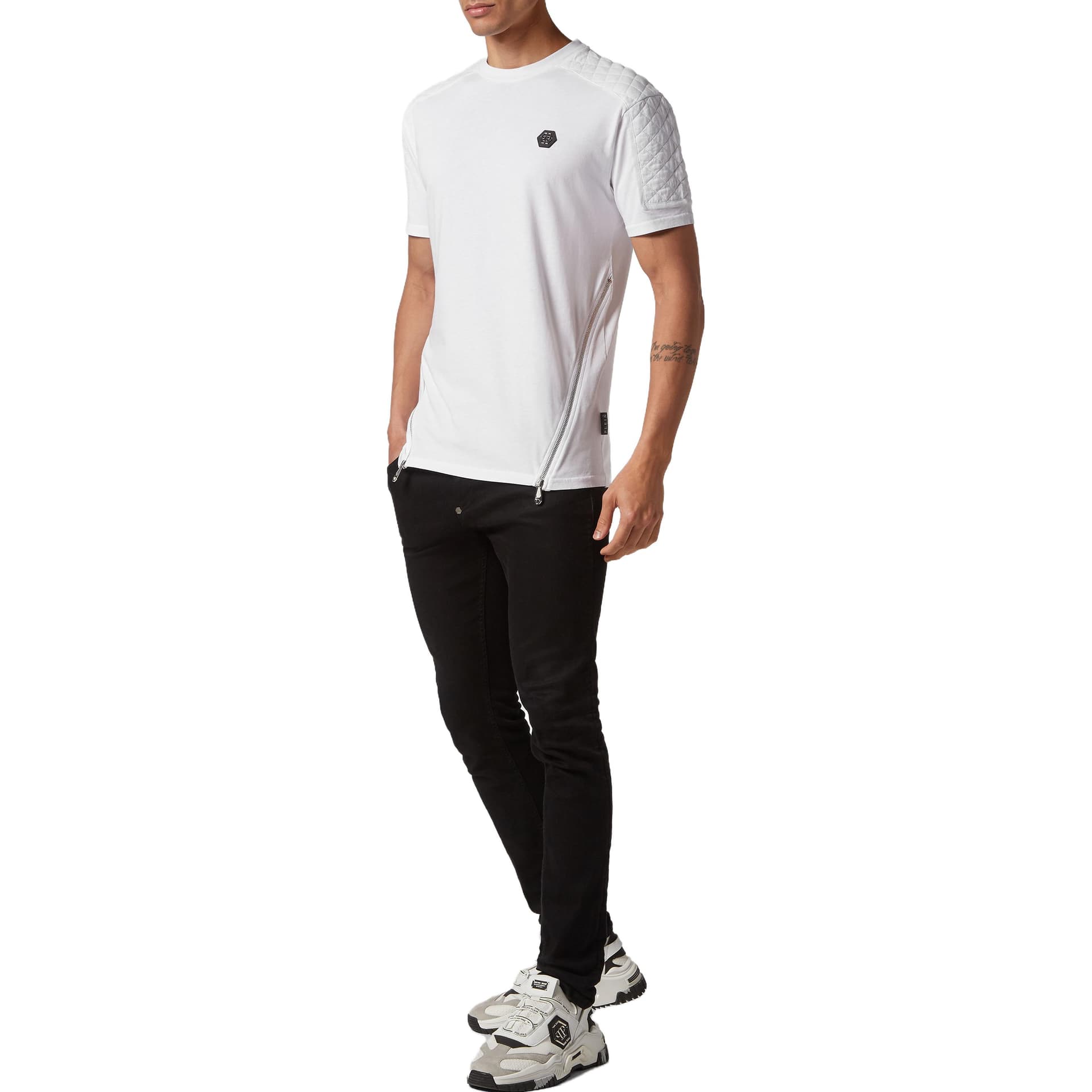 Футболка PHILIPP PLEIN FW23 T-Shirt Round Neck Ss Snake T - изображение 2
