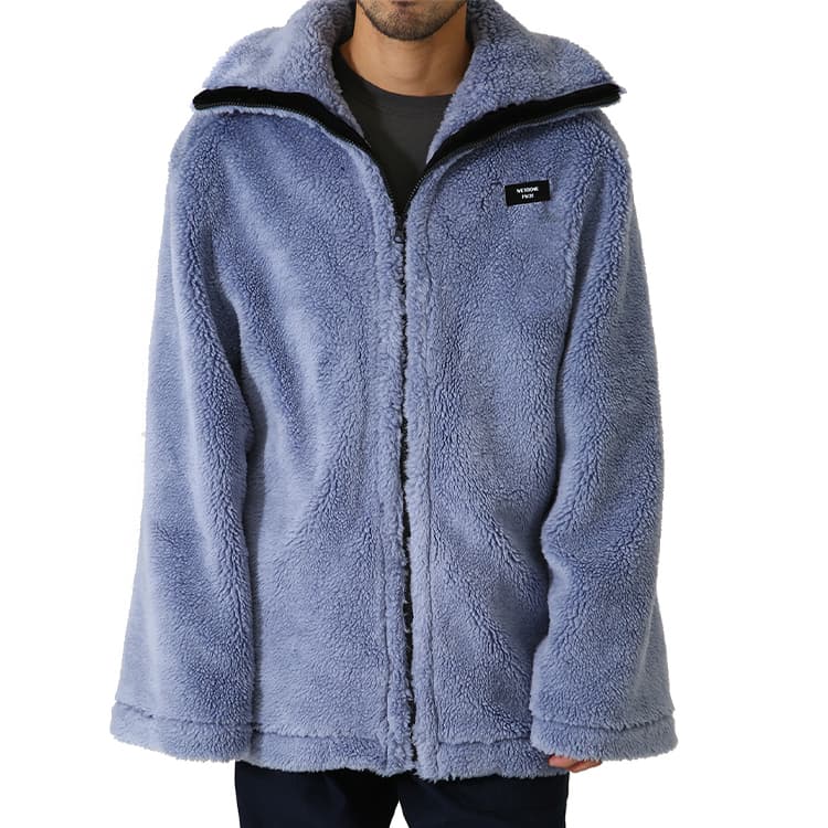 Куртка WE11DONE Blue Faux Fur Jacket - изображение 3