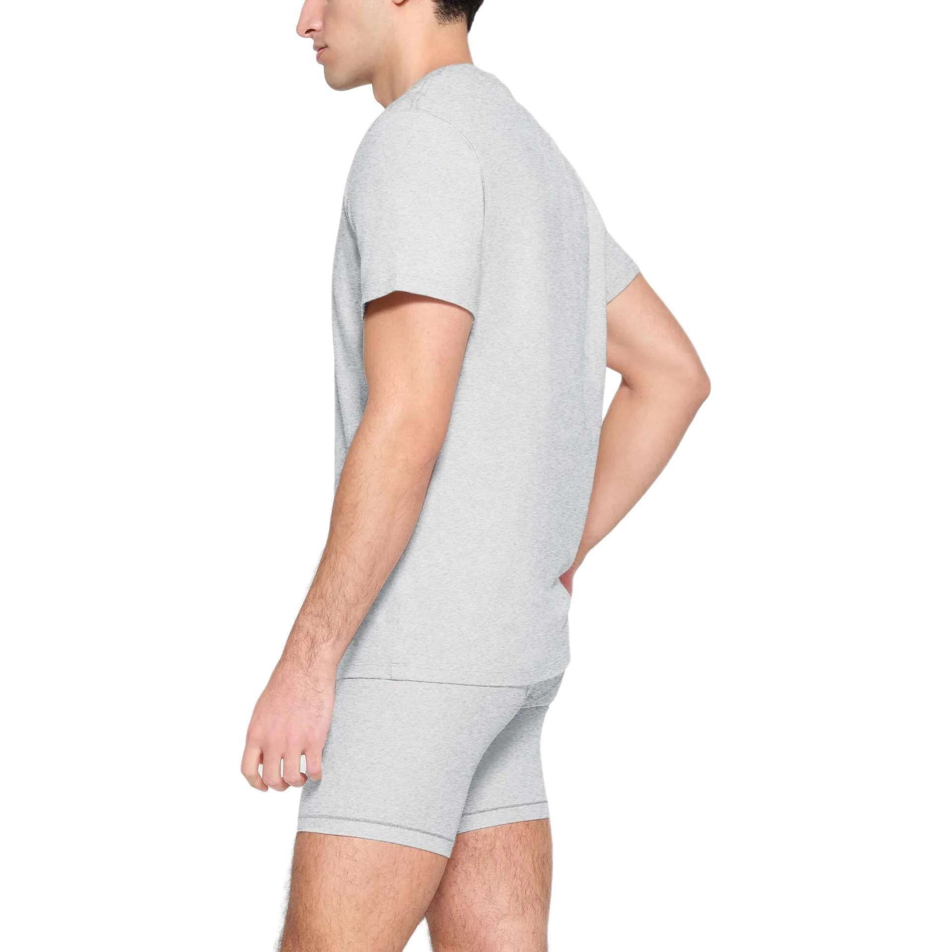 Футболка SKIMS MENS CLASSIC T-SHIRT T LIGHT HEATHER GREY - изображение 4