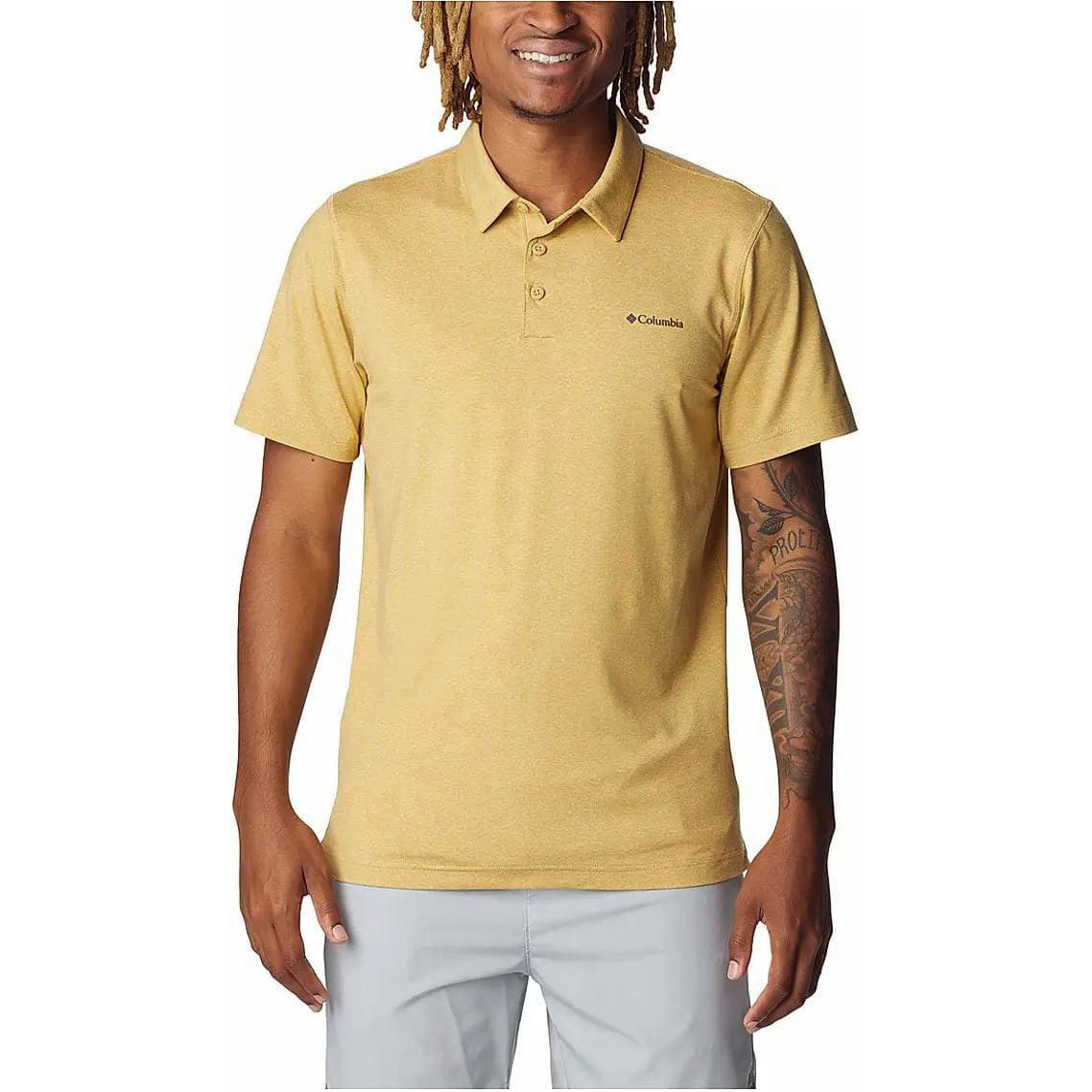 Поло Columbia Yellow Tech Trail T-Shirt (Sun Protection) Polo - изображение 3