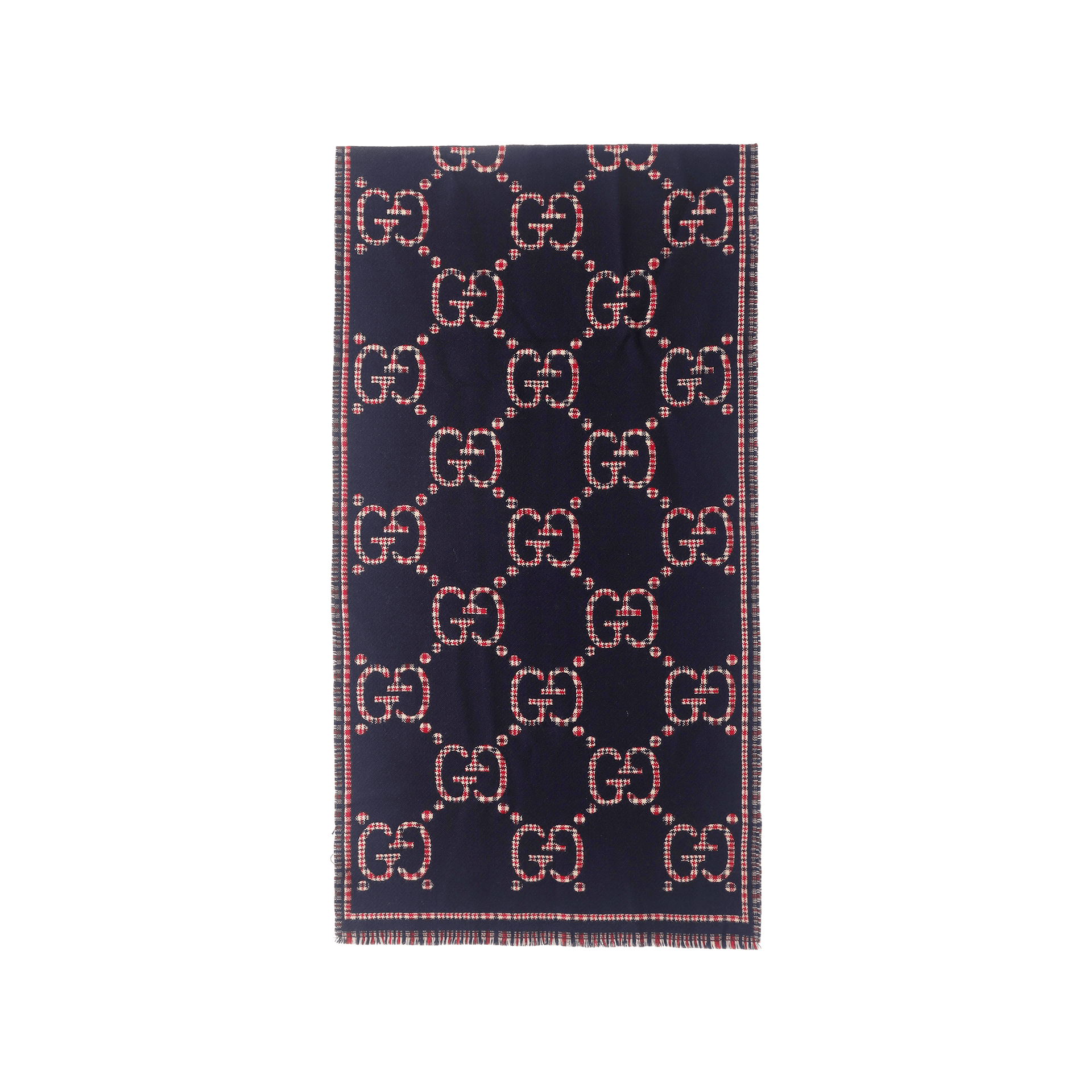 Шарф Gucci GG Scarf Blue/Red - изображение 1