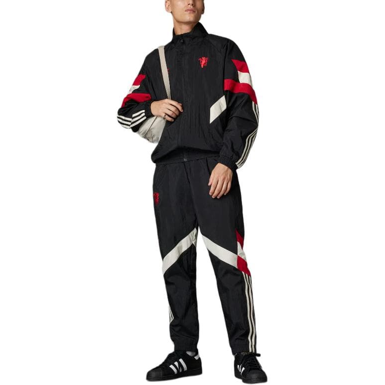 Куртка Adidas Originals Manchester TRACK TOP Куртки Пальто Мужской Черный - изображение 2