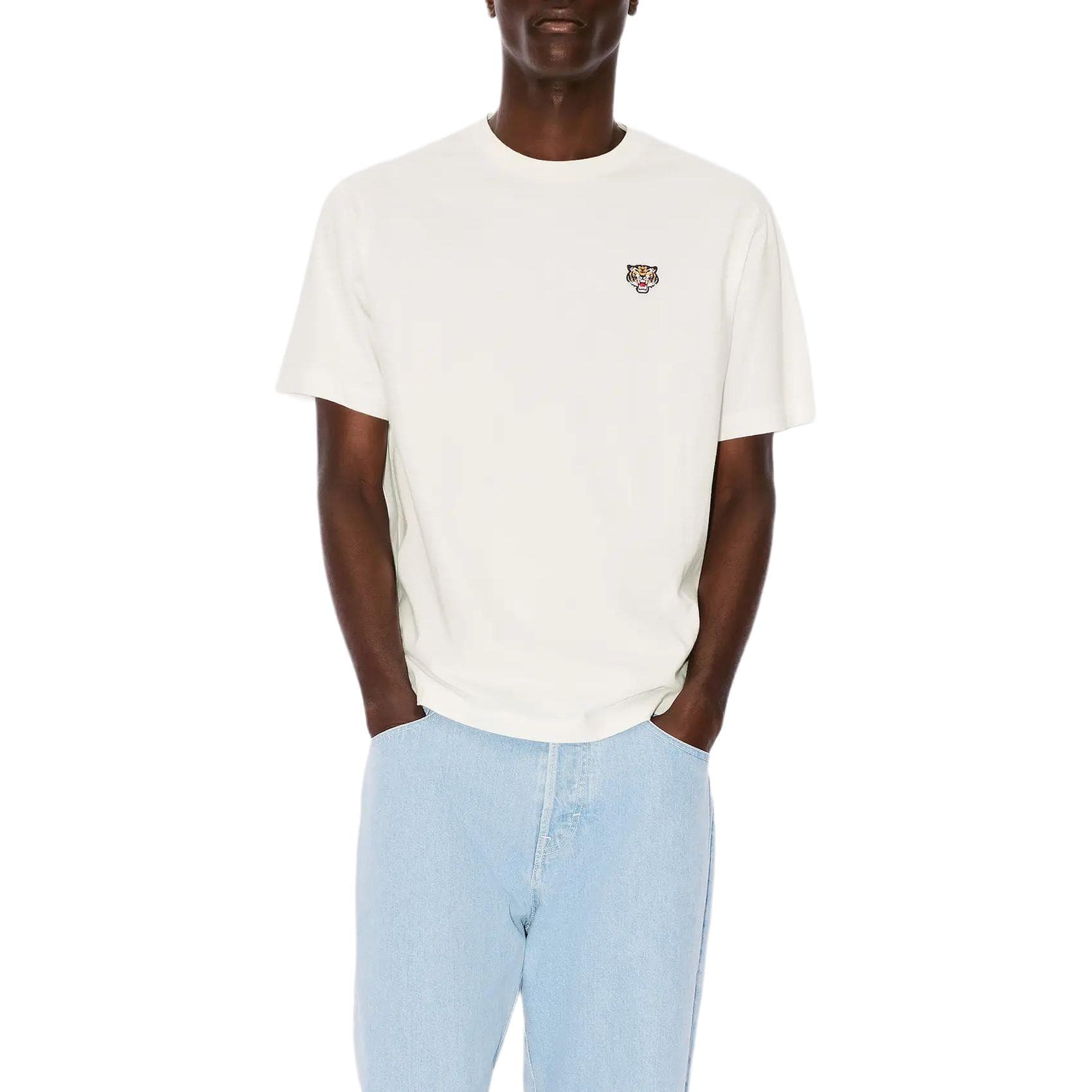 Футболка KENZO SS24 T Рубашка Мужская Серо-Белая - изображение 5