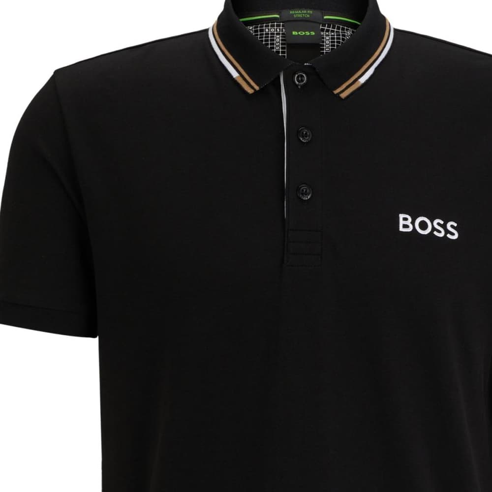 Поло HUGO BOSS SS24 Cotton Blend Polo Shirt With Contrast Logos Polo - изображение 5