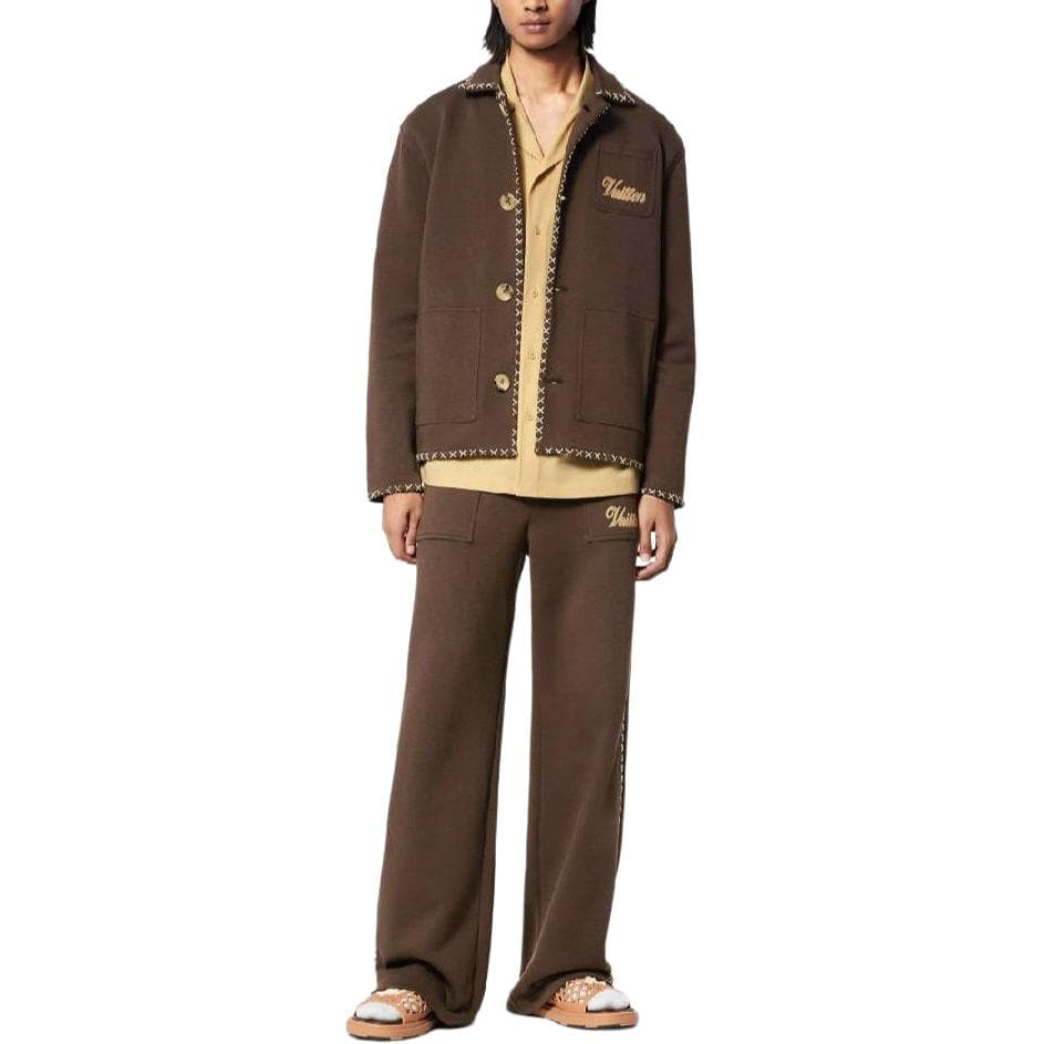 Куртка LOUIS VUITTON x Tyler SS24 Embroidered Jacket Chocolate - изображение 3