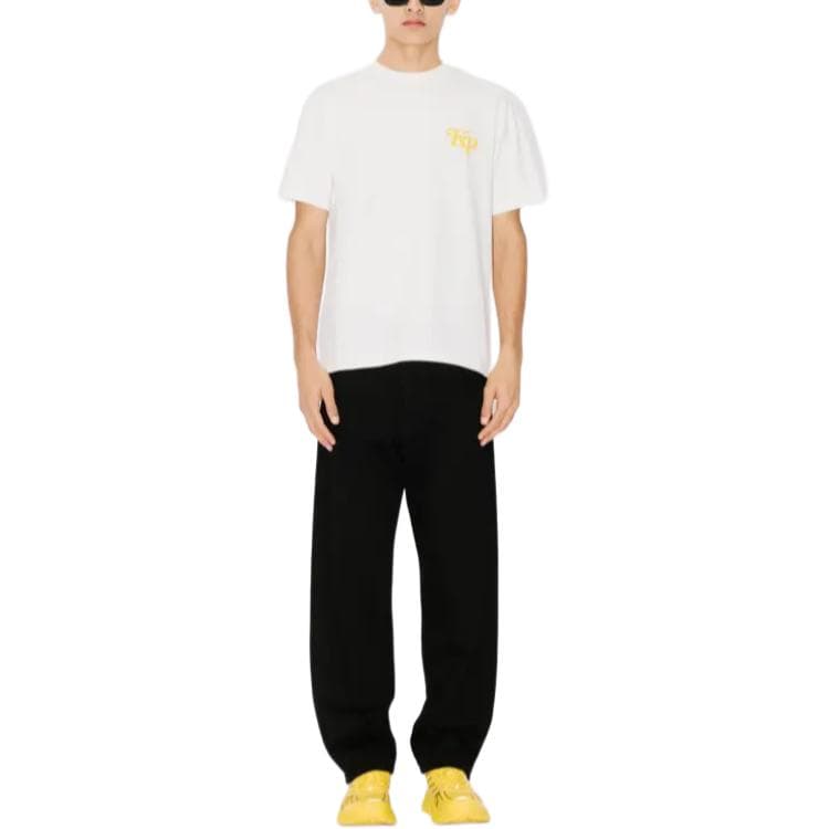 Футболка KENZO Желтые Мужские T-рубашки - изображение 4