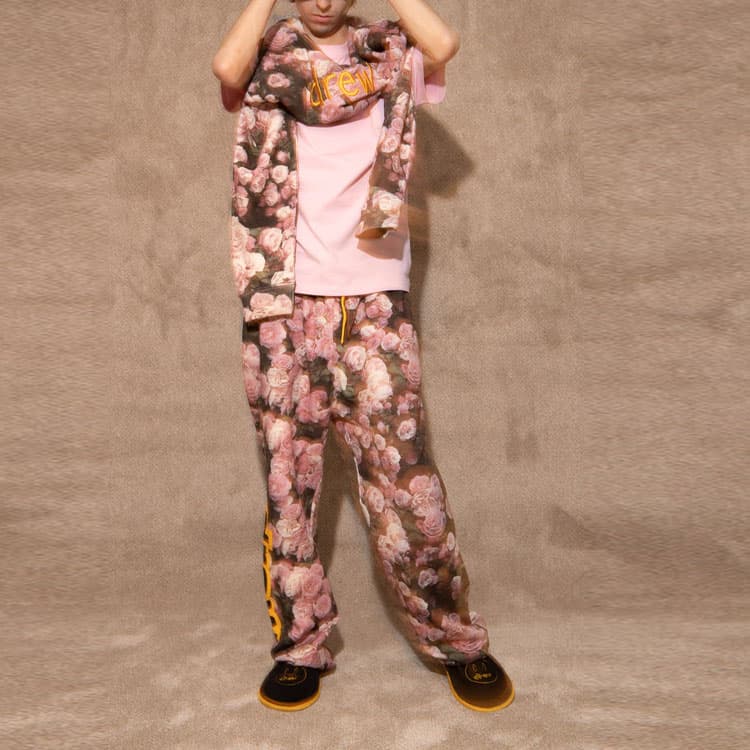 Худи Drew House logo scribble crewneck roses - изображение 3