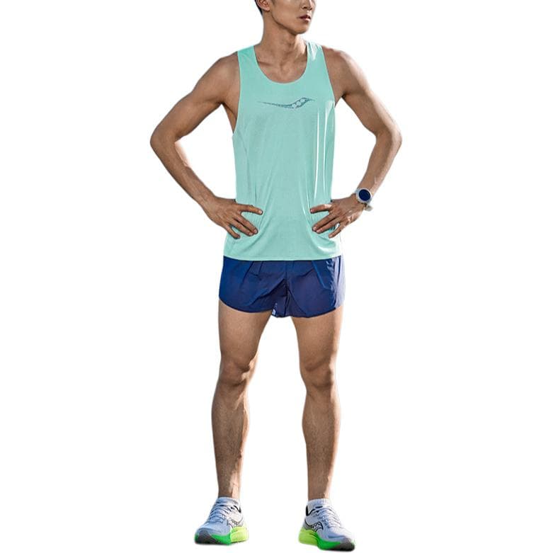 Saucony Бег Майка Мужская Bottle Чернила Синий - изображение 3