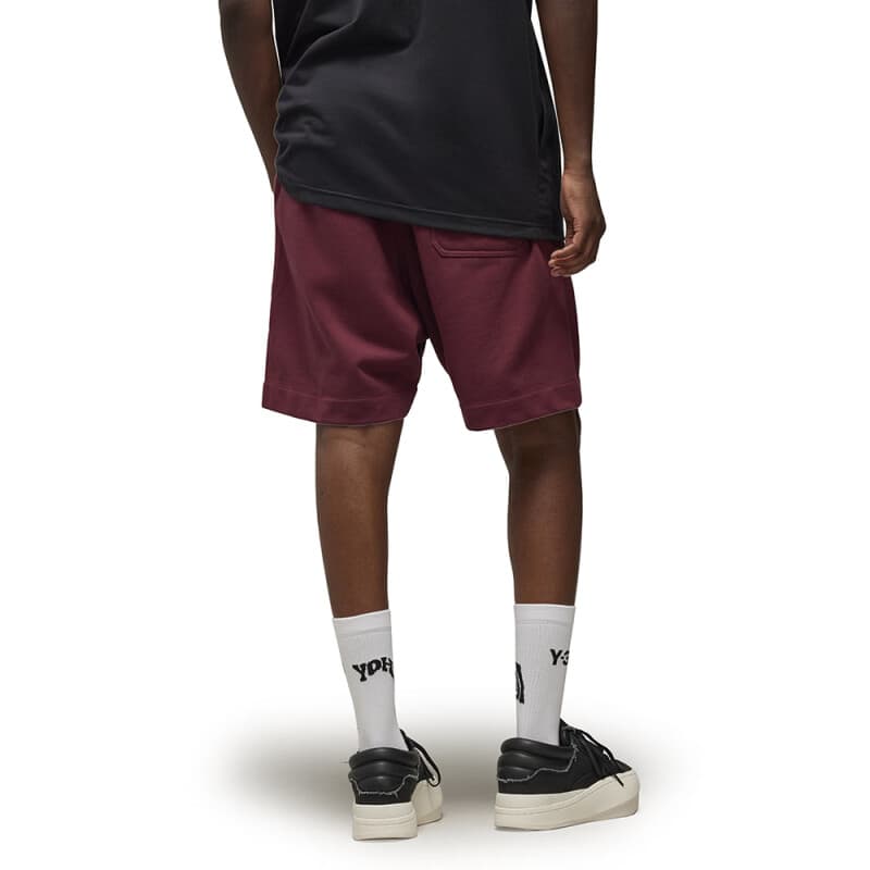 Шорты Y-3 FT SHORTS Шнуровка Минималистичный Однотонный Спортивные повседневные шорты Мужской Бордовый - изображение 2