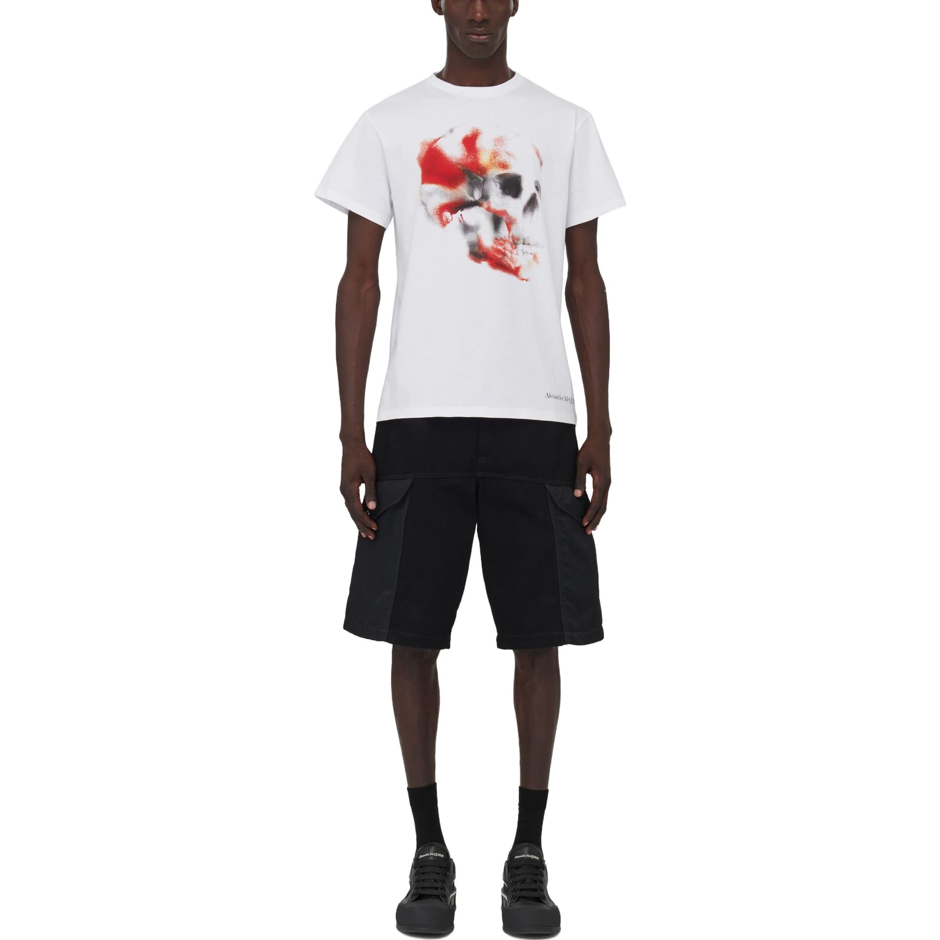 Футболка Alexander McQueen Obscured Skull T-Shirt T - изображение 2