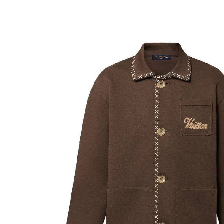Куртка LOUIS VUITTON x Tyler SS24 Embroidered Jacket Chocolate - изображение 6