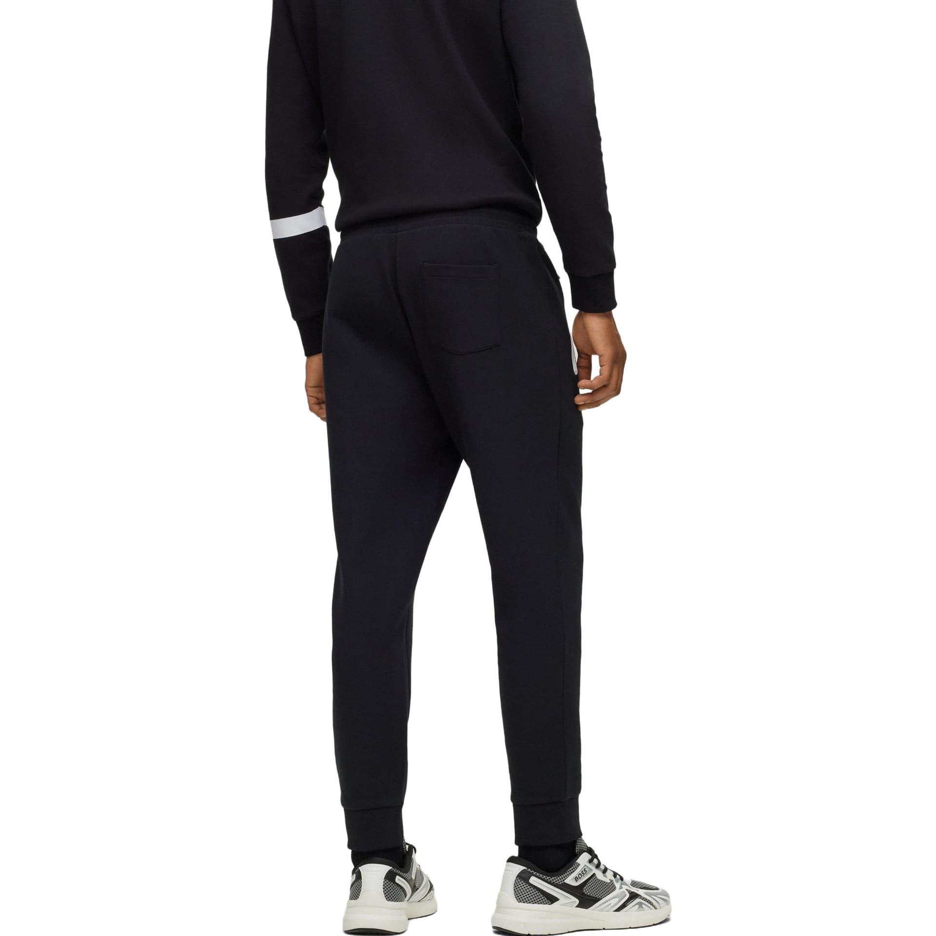 Штаны HUGO BOSS Cotton-Blend Tracksuit Bottoms With Logo Stripe - изображение 4