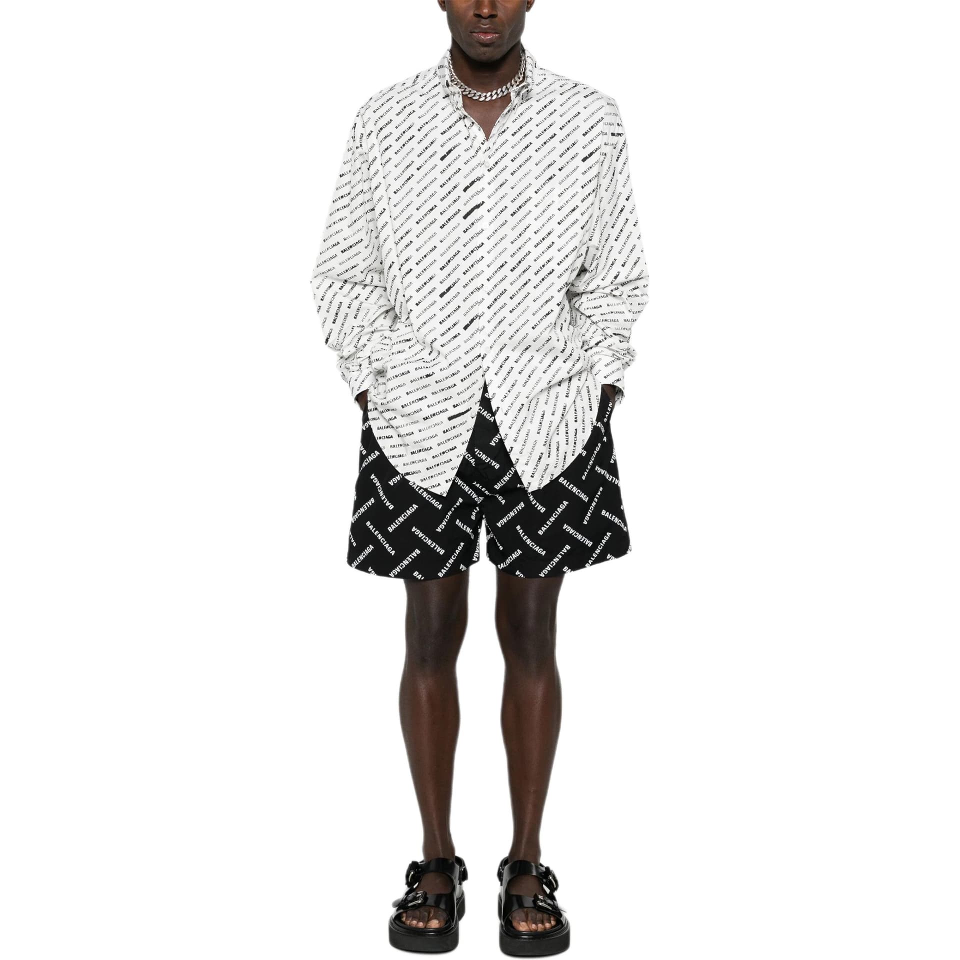 Шорты Balenciaga Shorts Black - изображение 3