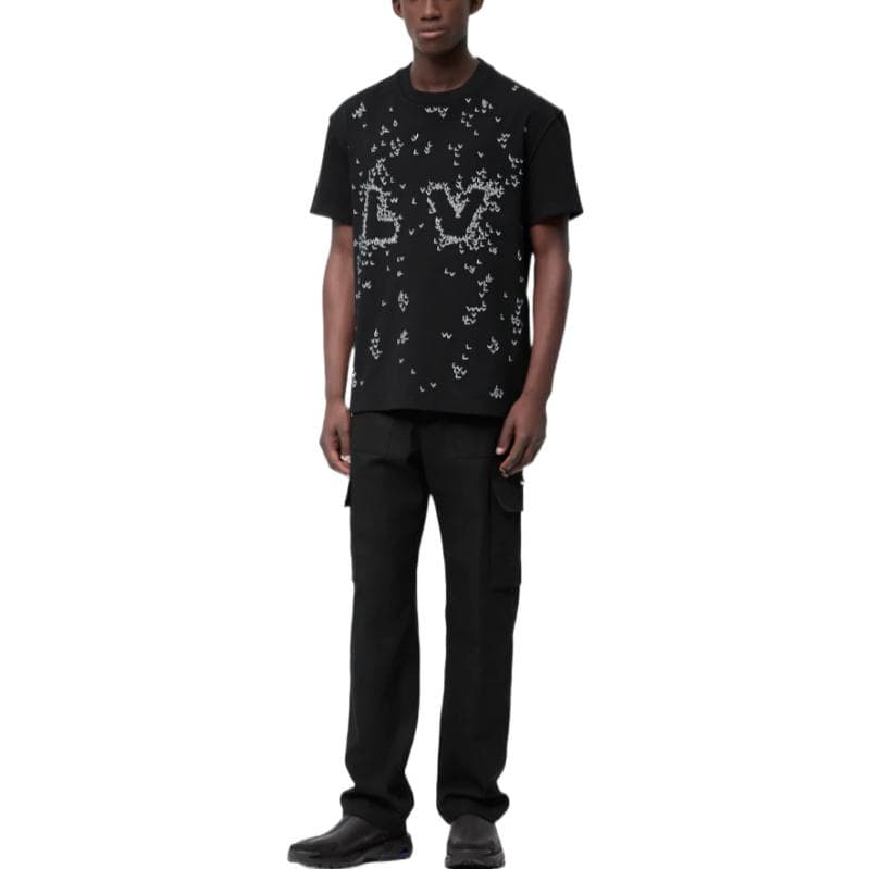 Футболка Louis Vuitton SS22 Spread Logo T-Shirt Black — фото 3