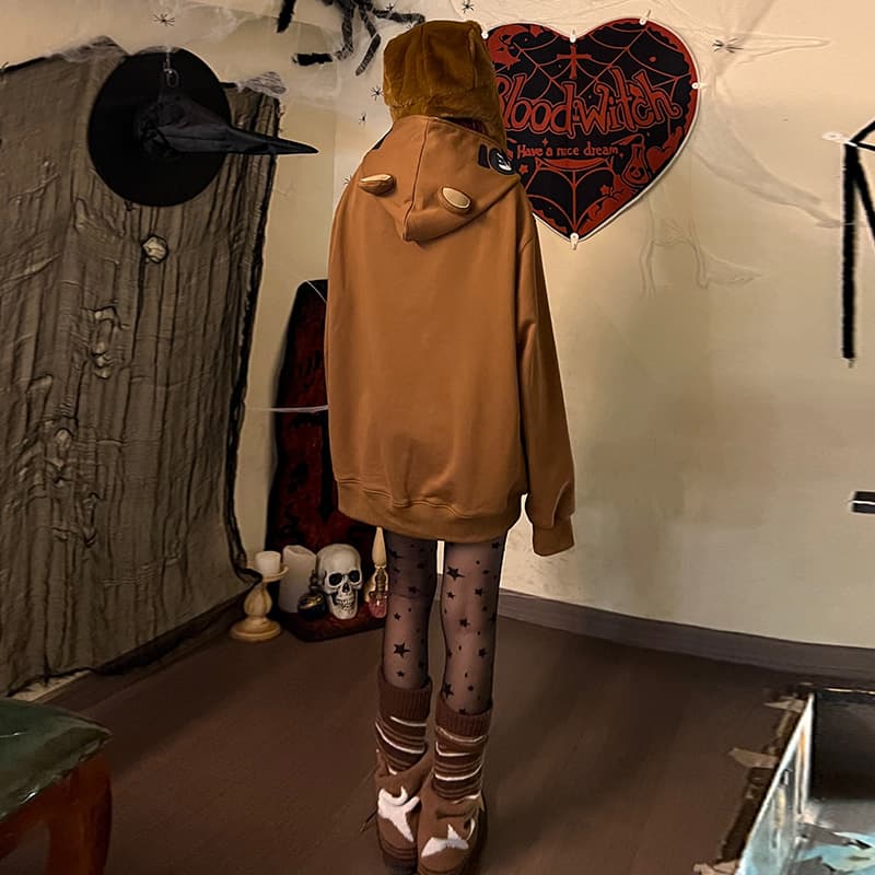Худи KAKAZZY Bear Hoodie Full Zip - изображение 9