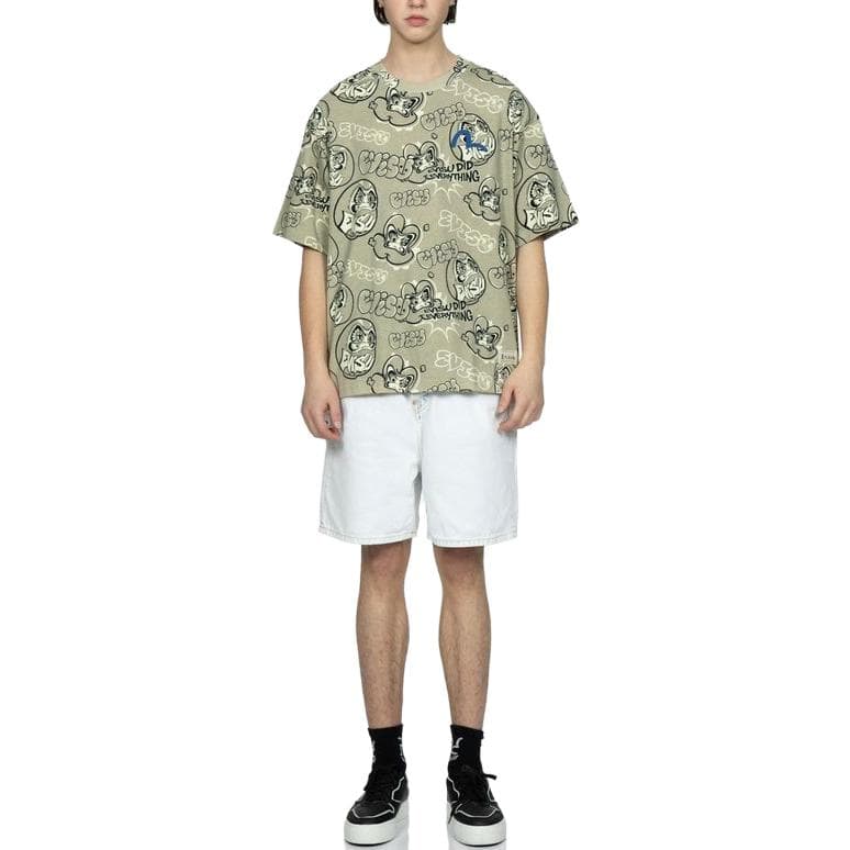 Джинсовые шорты EVISU Белые Мужские Джинсовые Шорты - изображение 4