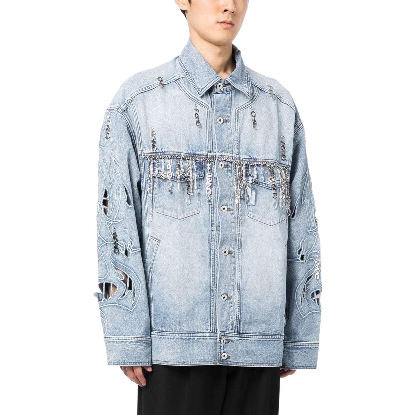 Джинсовая куртка Feng Chen Wang SS23 - изображение 5