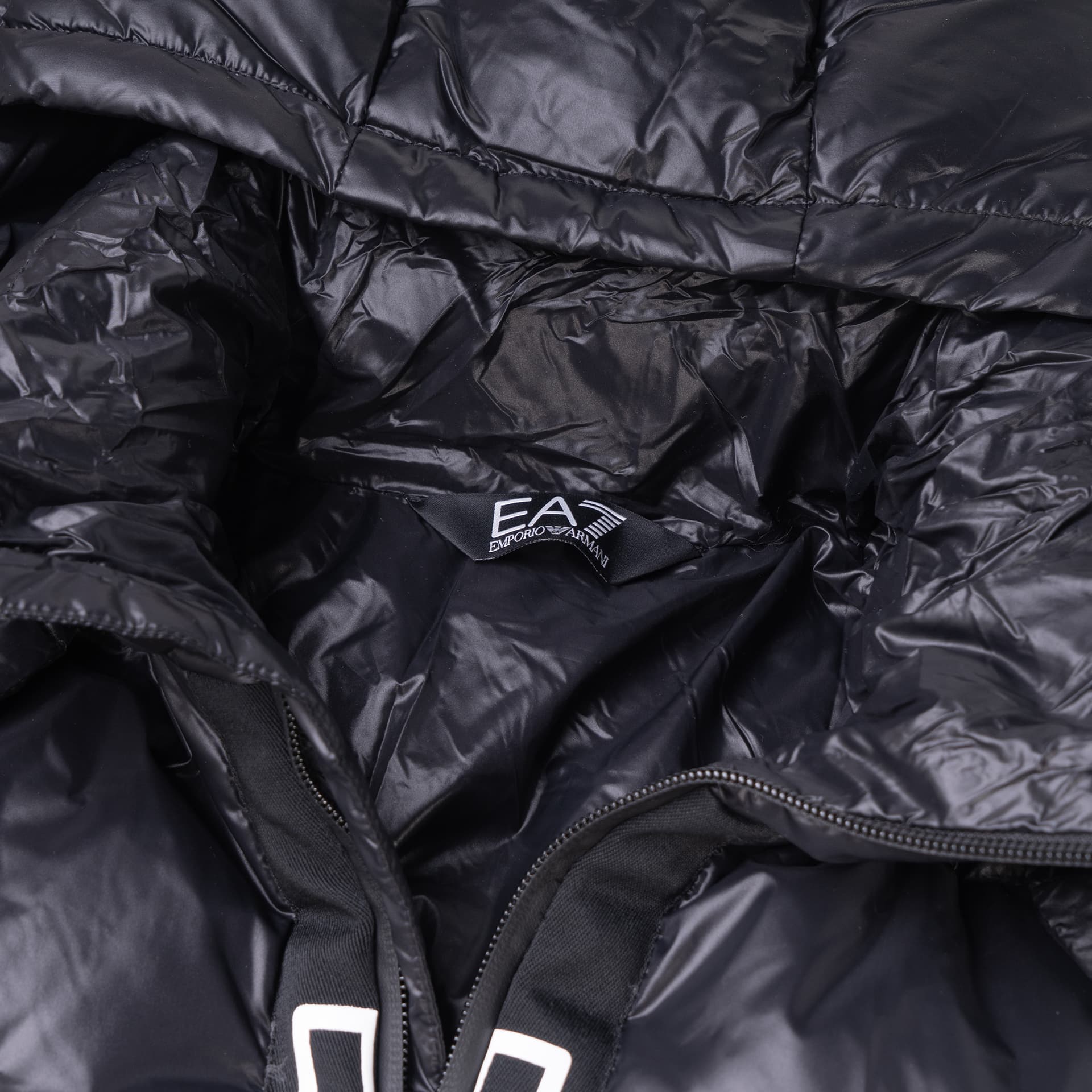 Зимняя куртка Emporio Armani FW22 Logo Down Jacket Black - изображение 4