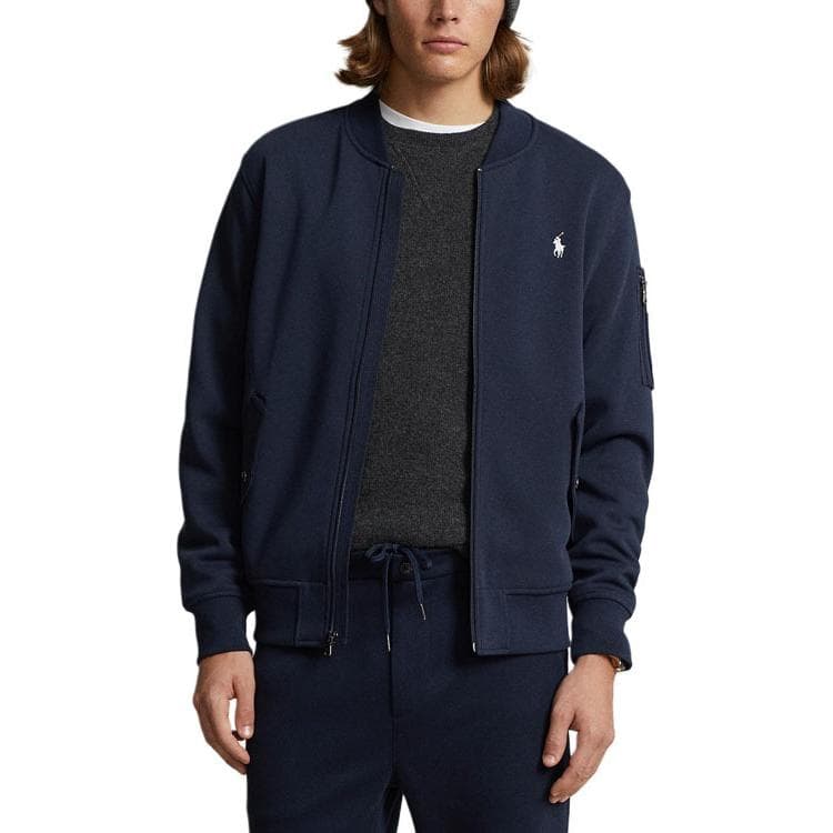 Бомбер Polo Ralph Lauren FW24 Бейсбольная куртка Мужская Темно-синяя - изображение 3