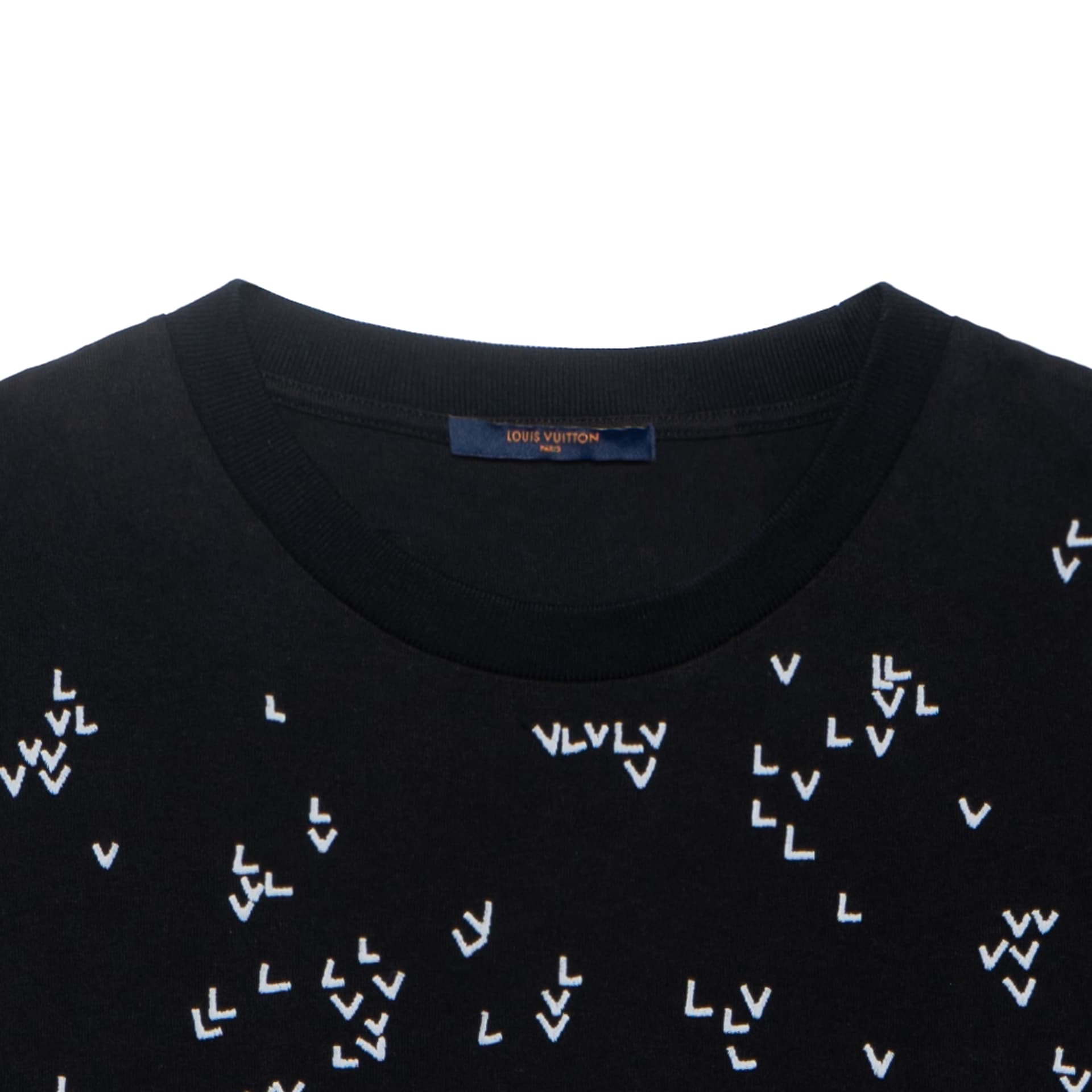 Футболка Louis Vuitton SS22 Spread Logo T-Shirt Black — фото 4