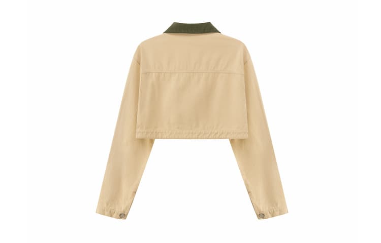 CHUU Khaki Женское короткое пальто - изображение 2