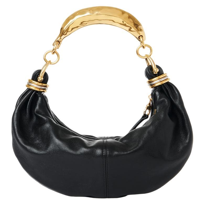 Сумка Chloe Small Crescent Shoulder Bag Black - изображение 1