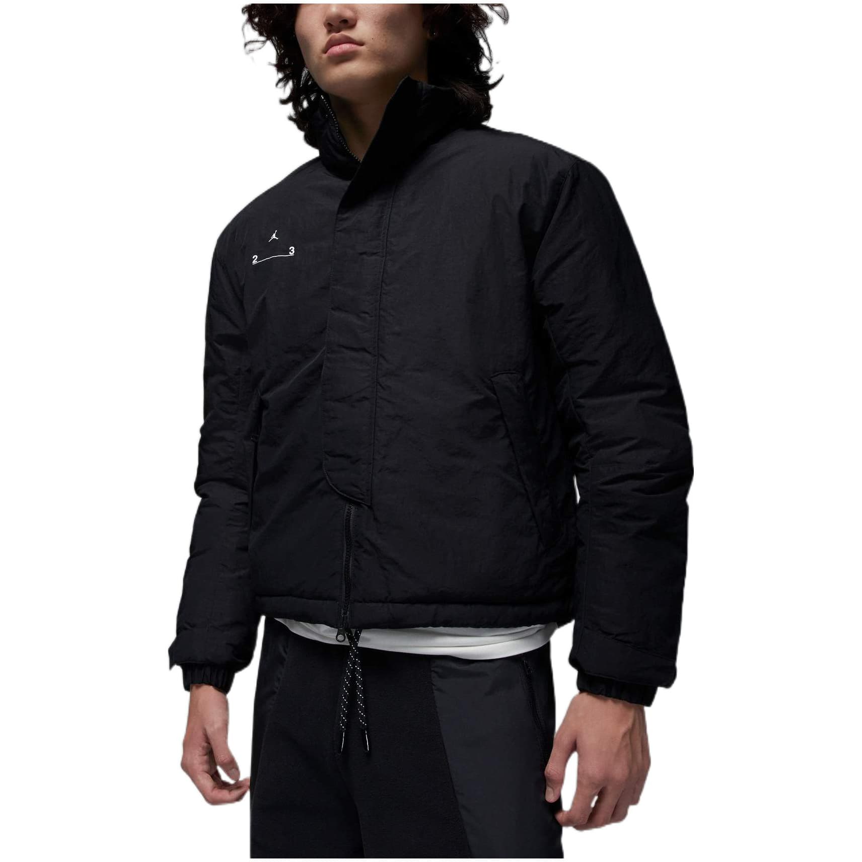 Зимняя куртка пуховик Jordan Cotton Jacket Black - изображение 4