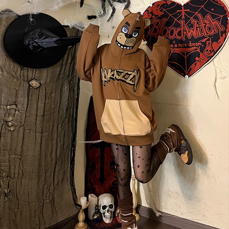Худи KAKAZZY Bear Hoodie Full Zip - изображение 10