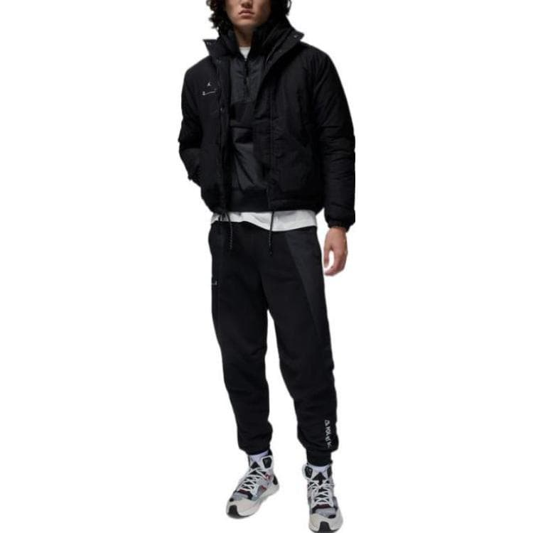 Зимняя куртка пуховик Jordan Cotton Jacket Black - изображение 3