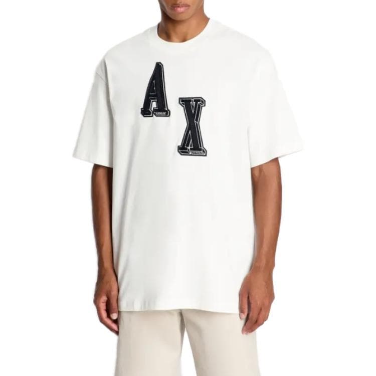 Футболка ARMANI EXCHANGE Белая Мужская Футболка - изображение 2