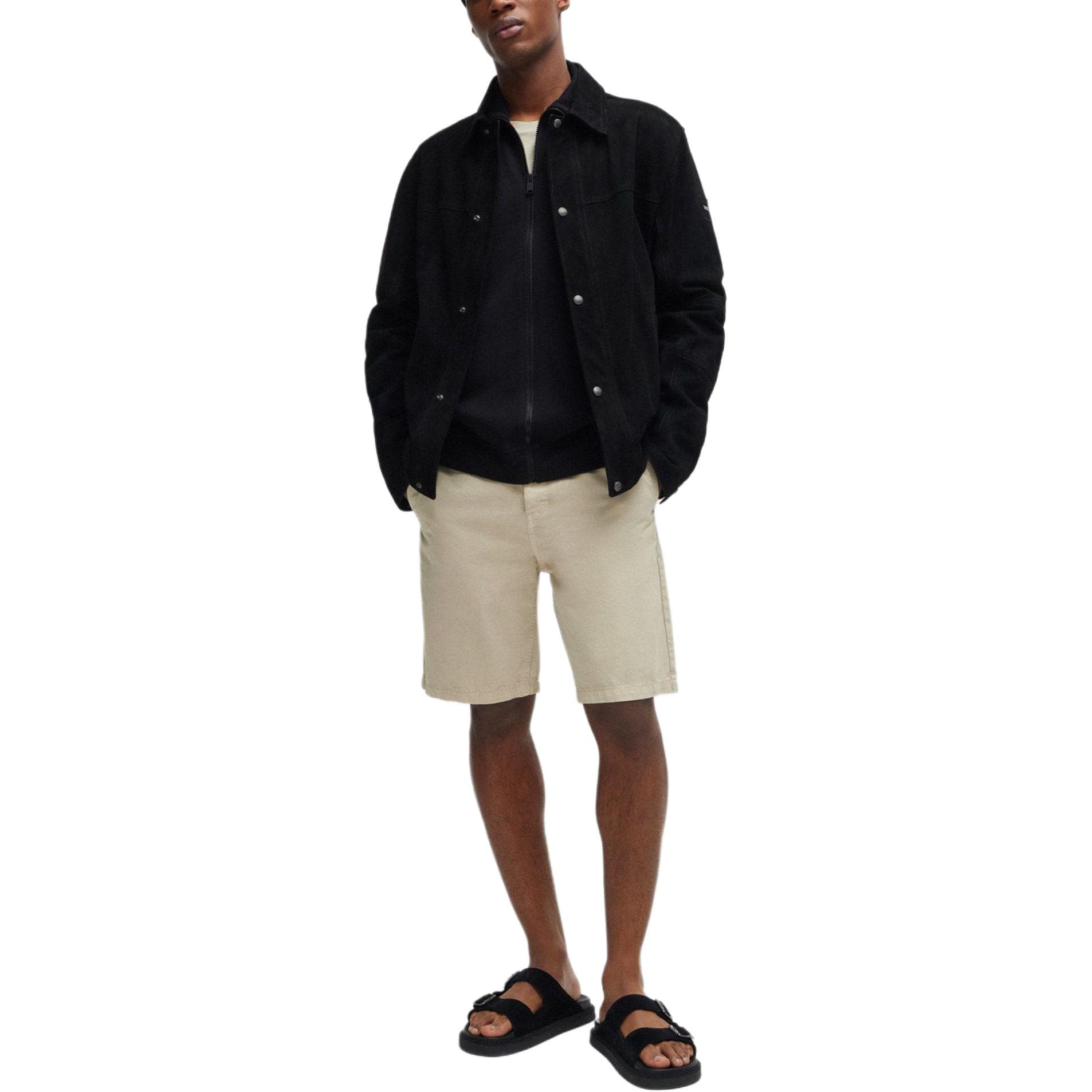 Куртка HUGO BOSS Cotton-Terry Zip-Up Jacket With Logo Patch - изображение 5