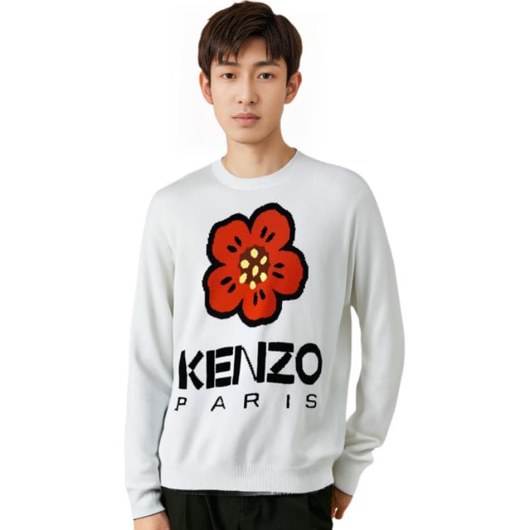 Кофта KENZO Белые Мужские Свитера - изображение 5