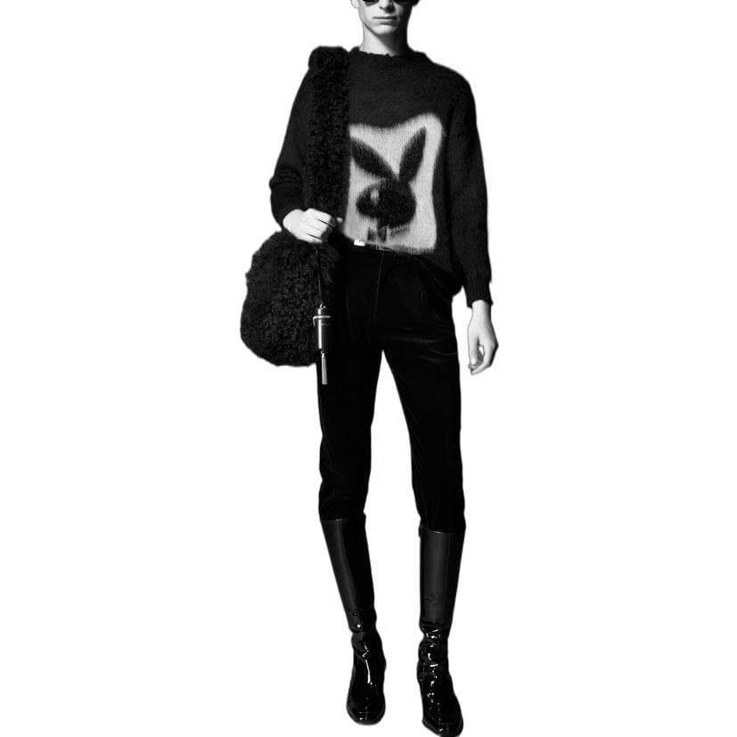 Кофта Saint Laurent FW22 Black Cartoon Sweater - изображение 3