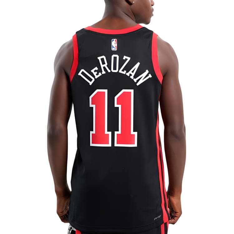 Баскетбольная майка Nike Dri-Fit NBA Swingman Jersey Chicago Bulls DeMar DeRozan 11 Black - изображение 5