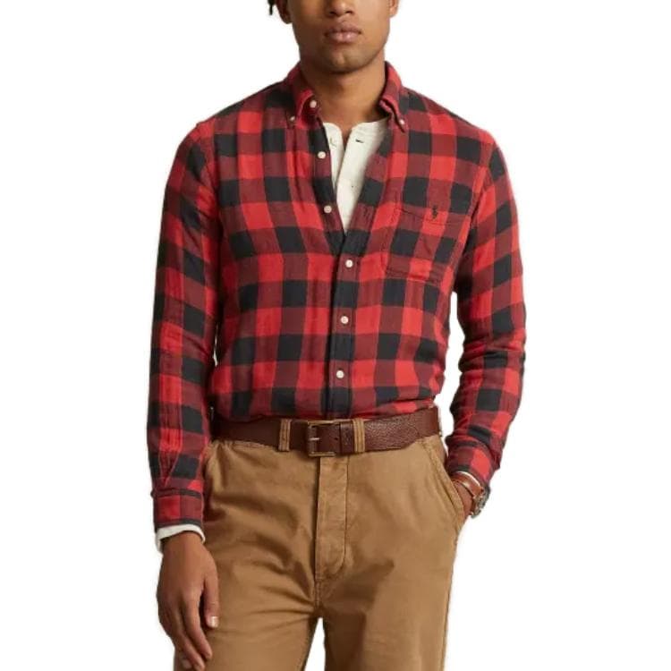 Рубашка Polo Ralph Lauren Classic Fit Checked Double-Faced Shirt - изображение 2