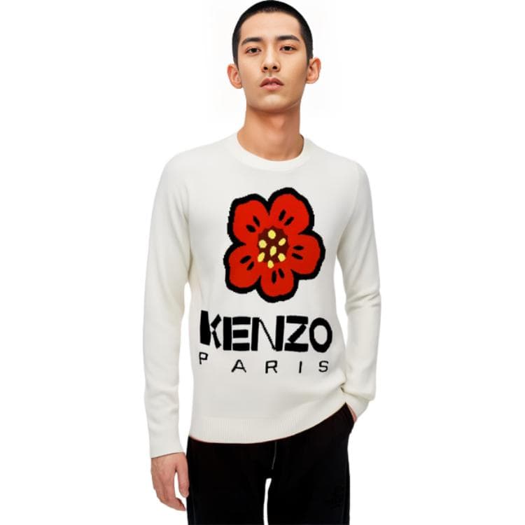 Кофта KENZO Белые Мужские Свитера - изображение 4
