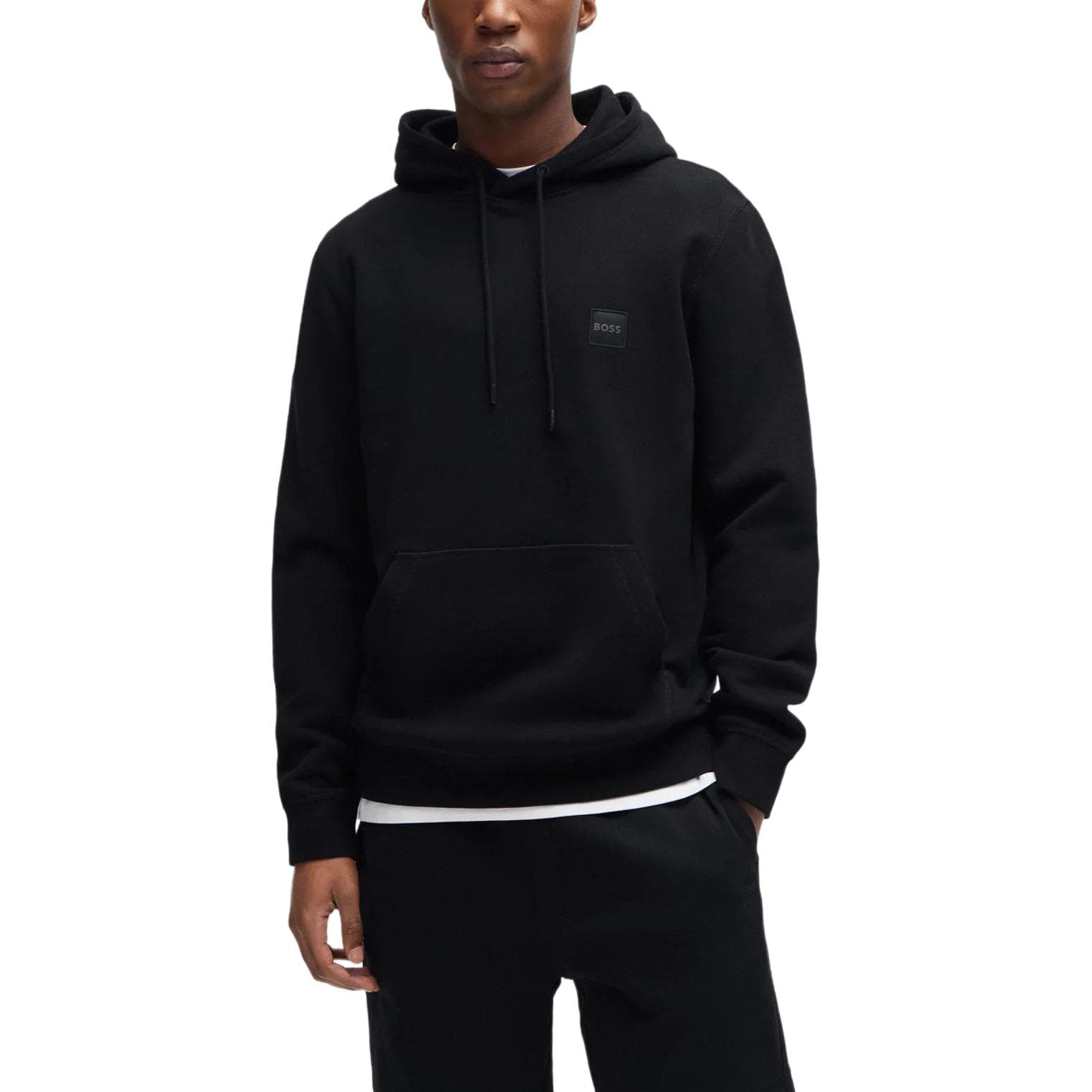 Худи HUGO BOSS Cotton-Terry Hoodie With Logo Patch Logo - изображение 3